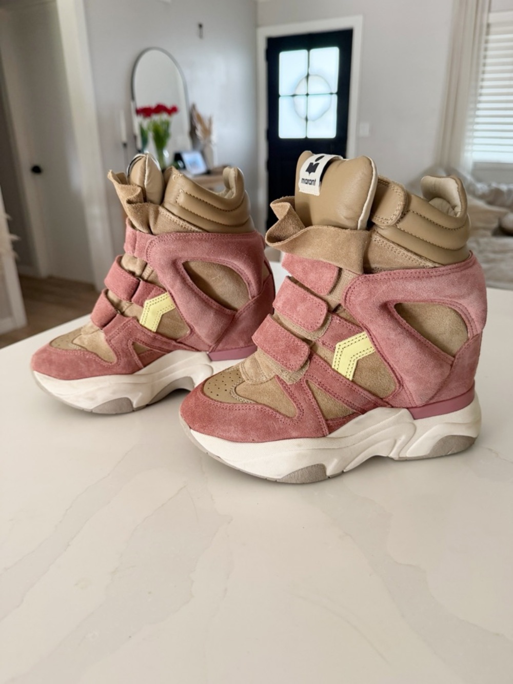 Isabel Marant | Balskee Suede Wedge Platform Sneakers | Sz US 6 - Picture 5 of 9